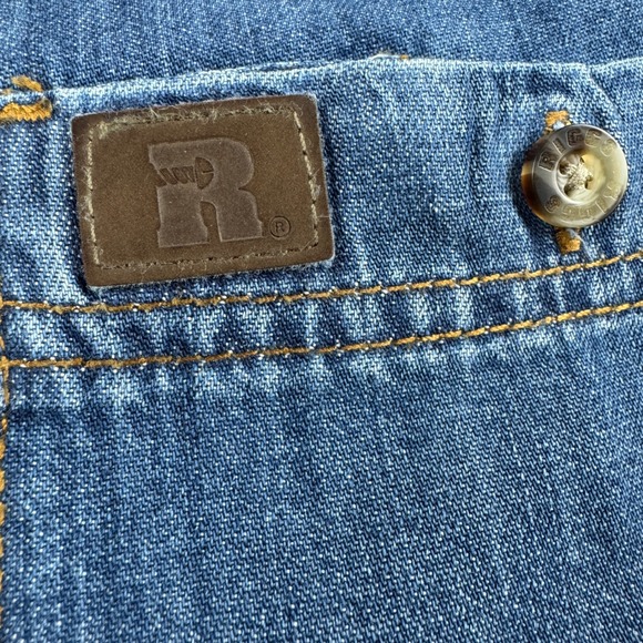 Wrangler Western Cowboy Biggs Workwear Mens Long Sleeve‎ Denim Shirt Size LT - Picture 13 of 16